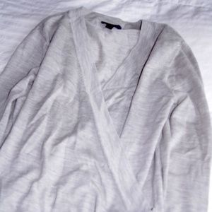 J. Crew Fine Merino V-Neck Crossover Sweater